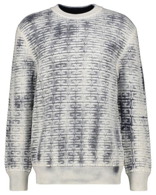 Givenchy Strickpullover aus Wolle CREW NECK JUMPER in Gray für Herren