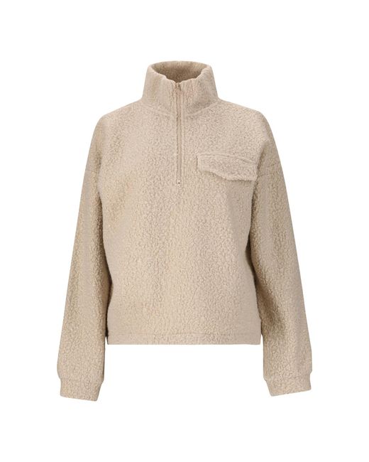 Athlecia Natural Sportsweatshirt FLORRIE W SHERPA HALF ZIP