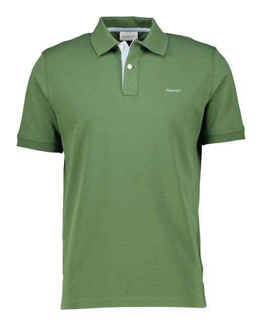 Gant Poloshirt CONTRAST PIQUE Regular Fit Kurzarm in Green für Herren