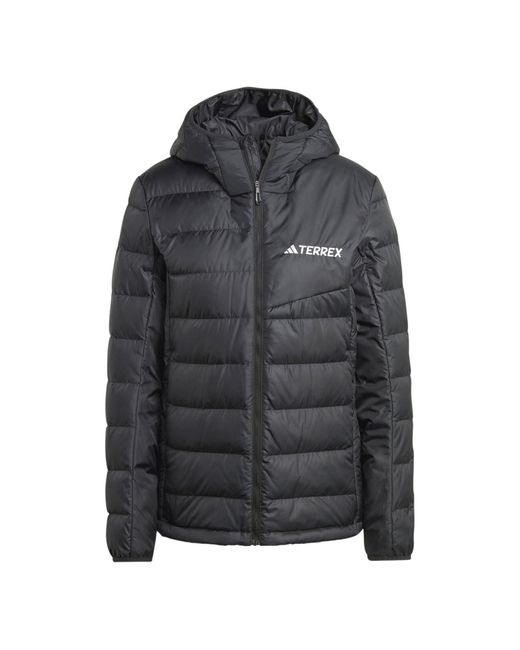 Adidas Originals Black Daunenjacke MULTI LIGHT HOODED Regular Fit