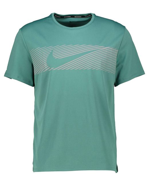 Nike Laufshirt MILER FLASH in Green für Herren