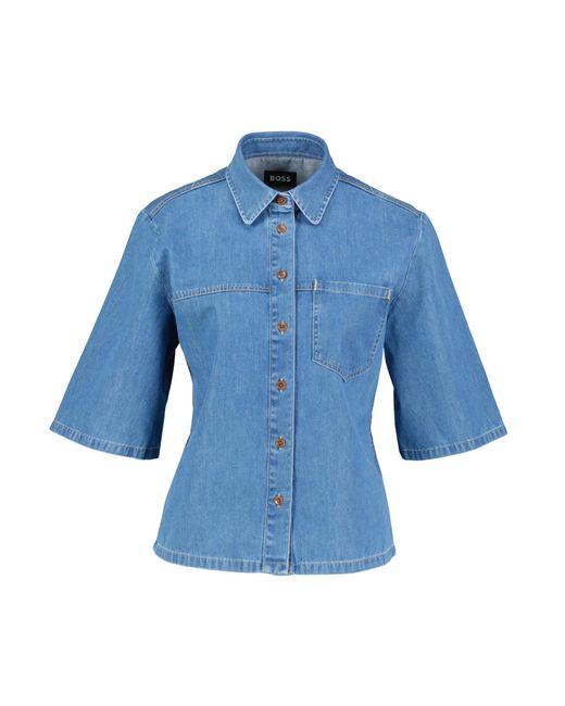 Boss Blue Jeansbluse BYNEA