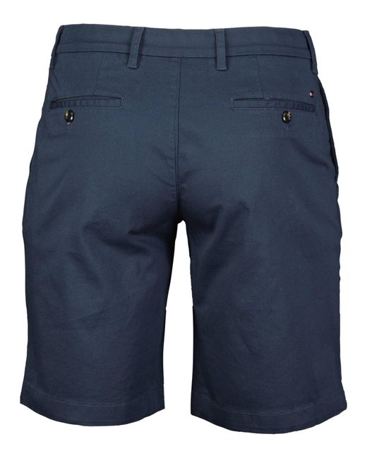 Tommy Hilfiger Shorts HARLEM PRINTED STRUCTURE Regular Fit in Blue für Herren