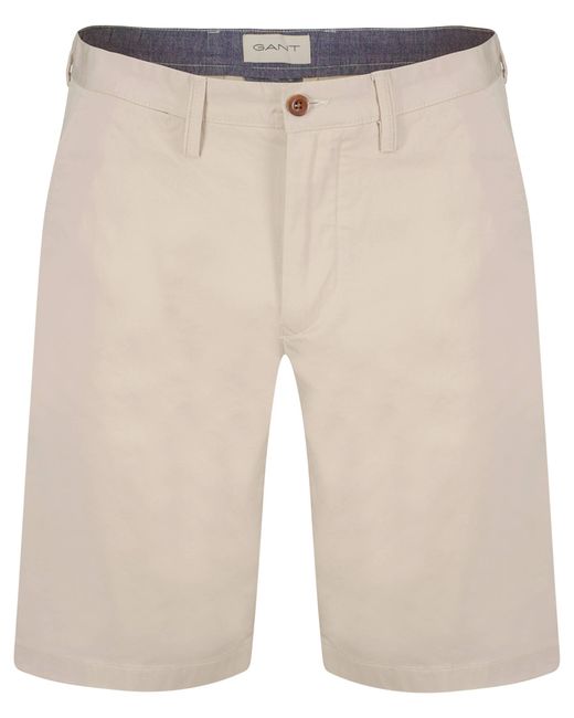 Gant Shorts aus Twill Relaxed Fit in Natural für Herren