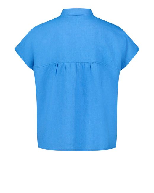 BETTY&CO Blue Hemdbluse mit Kragen