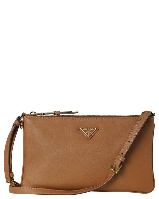 Prada Brown Schultertasche SMALL SHOULDER
