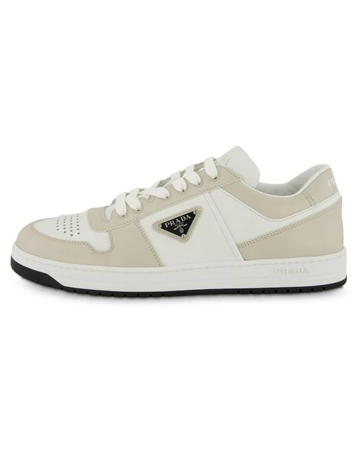 Prada Sneaker DOWNTOWN LEATHER in White für Herren