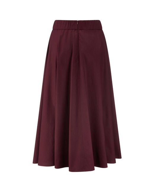 Riani Purple Midirock mit Baumwolle