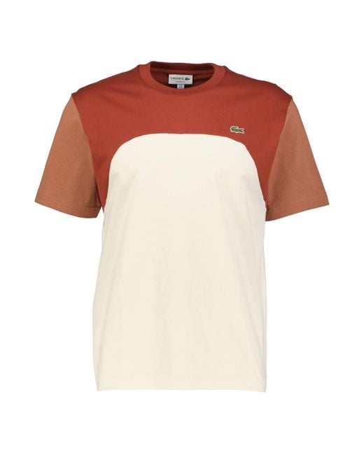 Lacoste T-Shirt aus Baumwolljersey in Multicolor für Herren