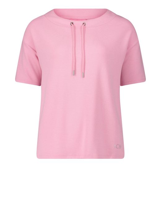 Betty Barclay Pink Sweatshirt mit Rippenstruktur