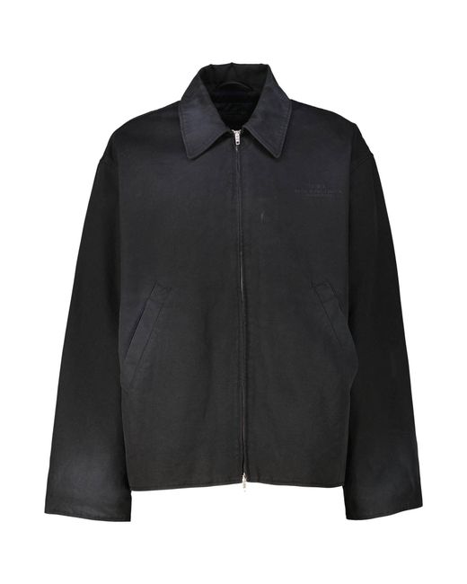 Balenciaga Jacke aus Canvas in Black für Herren