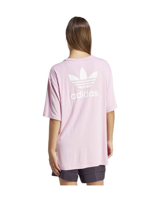 Adidas Originals Pink T-Shirt TREFOIL TEE W