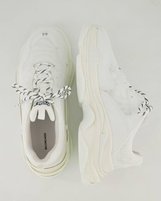 Balenciaga Sneaker TRIPLE S mit Leder in White für Herren