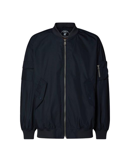 Save The Duck Bomberjacke JAY Oversized Fit in Blue für Herren