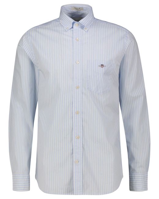 Gant Freizeithemd STRIPE aus Popeline Regular Fit in Blue für Herren