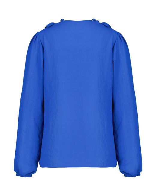 Marc Cain Blue Bluse mit Rüschen