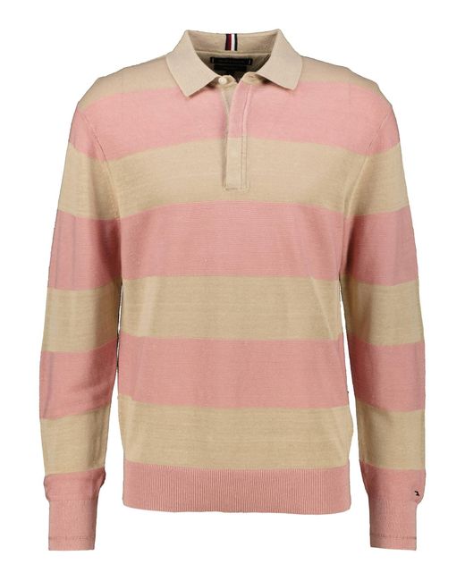 Tommy Hilfiger Poloshirt RUGBY Relaxed Fit in Pink für Herren