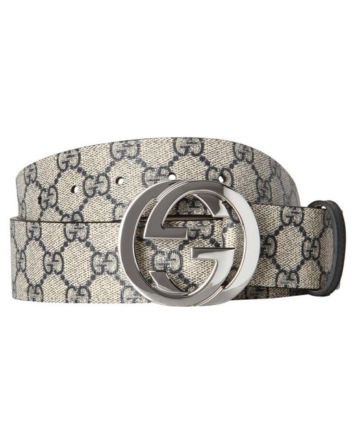 Gucci Gürtel SUPREME GG CANVAS in Gray für Herren