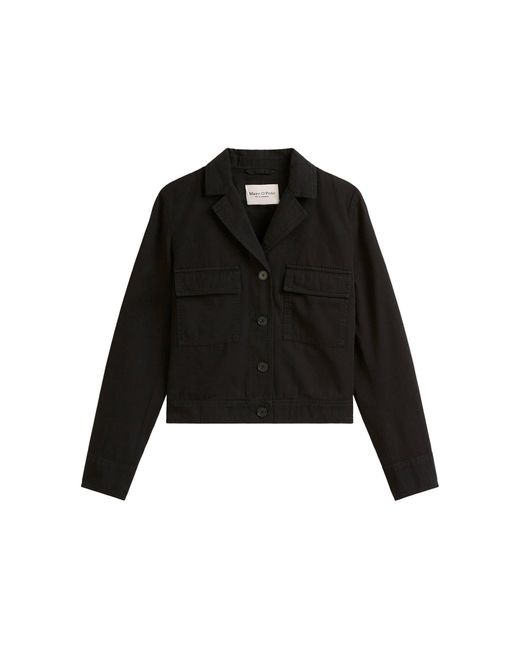 Marc O' Polo Black Hemdjacke aus Bio-Baumwolle und Leinen