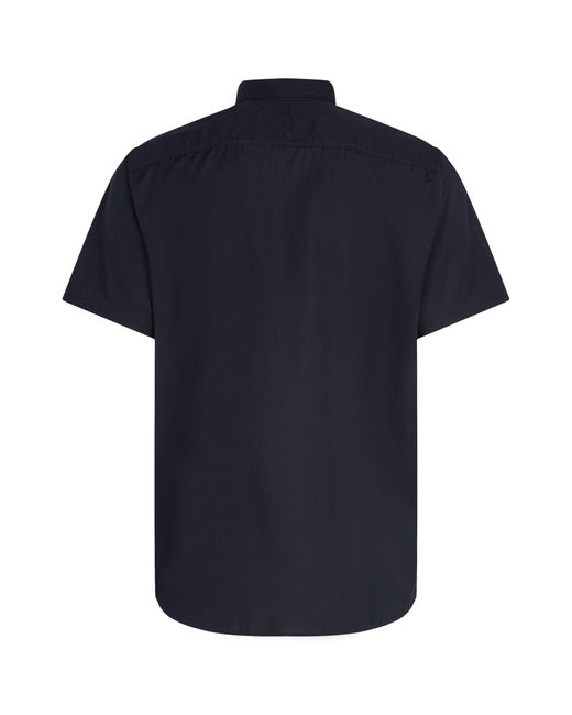 Tommy Hilfiger Hemd aus Baumwolle FLEX POPLIN Kurzarm Regular Fit in Blue für Herren