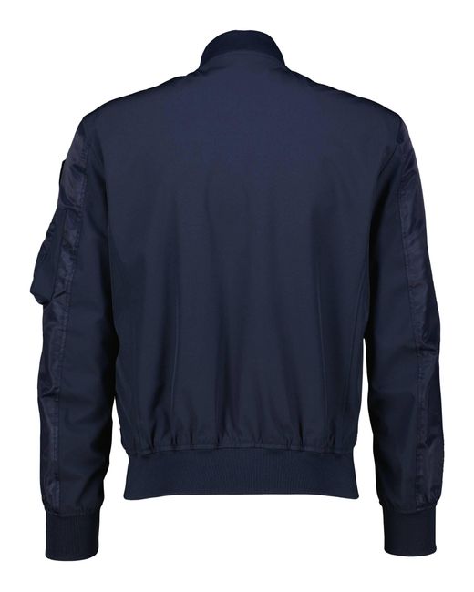 Blauer Bomberjacke SATIN NEOPREN JOHN in Blue für Herren