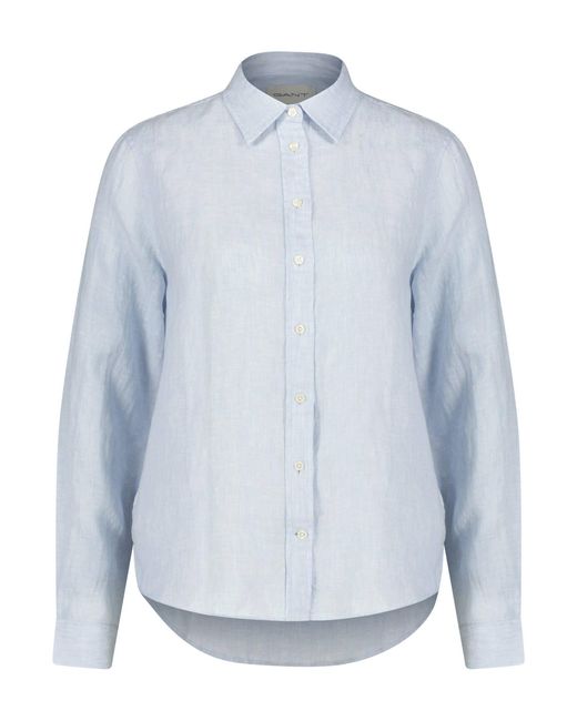 Gant Blue Leinenbluse