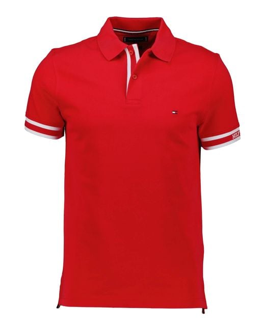 Tommy Hilfiger Poloshirt MONOTYPE Slim Fit in Red für Herren