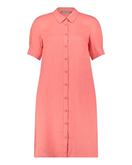 BETTY&CO Pink Casual-Kleid mit Kragen