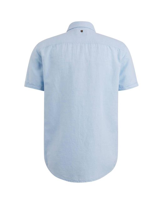PME LEGEND Hemd Regular Fit Kurzarm in Blue für Herren