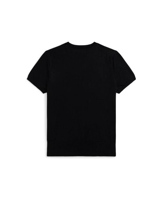 Polo Ralph Lauren Black T-Shirt aus Baumwoll-Mix