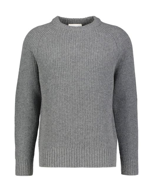 Closed Strickpullover aus Wolle in Gray für Herren