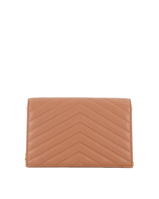 Saint Laurent Brown Umhängetasche CASSANDRE MATELASSE ENVELOPE