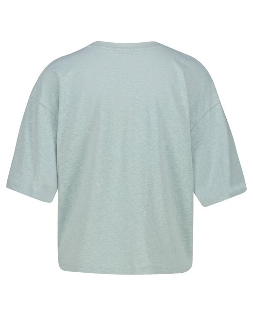 Drykorn Blue T-Shirt mit Leinen LILANI