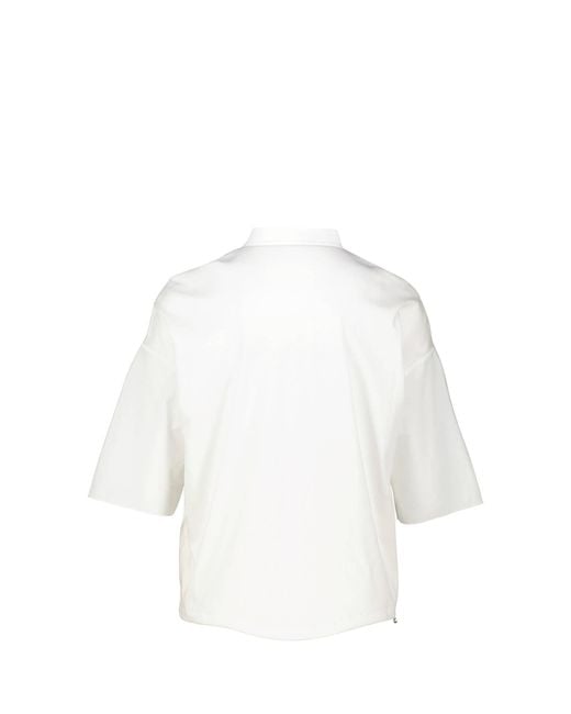 Marc Cain White Bluse Oversized Fit