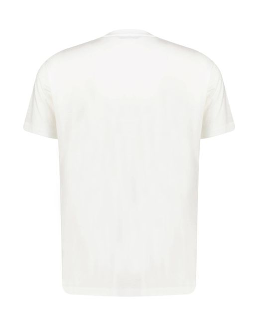 Tom Ford T-Shirt aus Lyocell aus Baumwolle Regular Fit in White für Herren