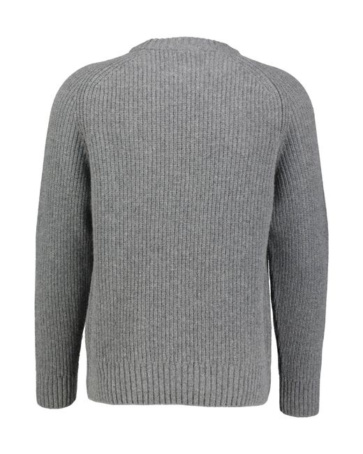 Closed Strickpullover aus Wolle in Gray für Herren