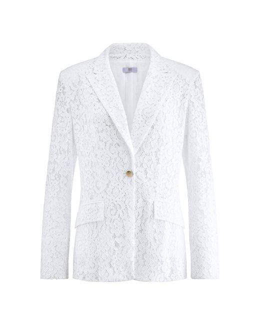 Riani White Blazer mit Spitze