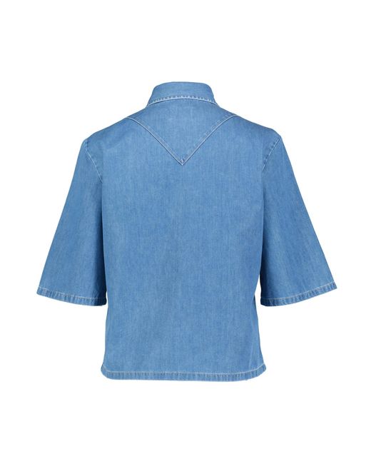 Boss Blue Jeansbluse BYNEA