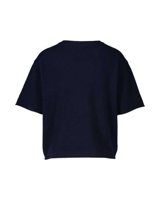 Lisa Yang Blue Strickpullover aus Kaschmir CILA