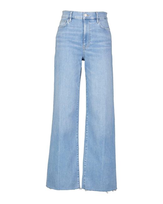 FRAME Blue Jeans LE SLIM PALAZZO RAW FRAY High Rise Fit