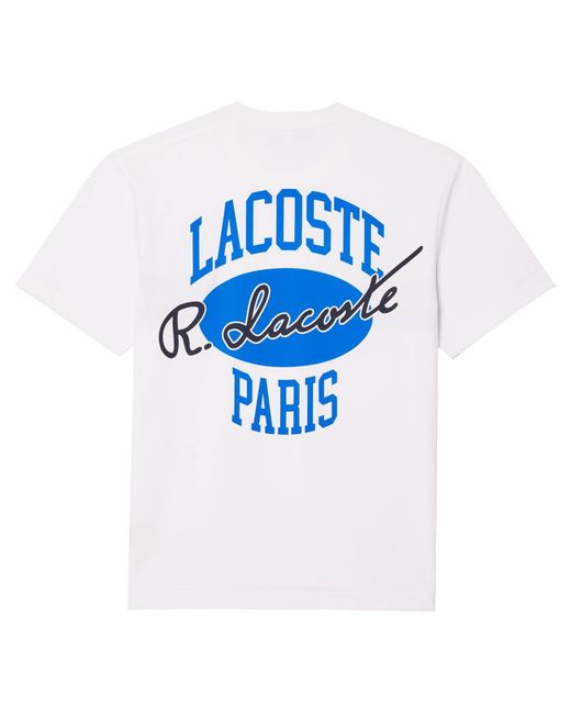 Lacoste T-Shirt mit Print in White für Herren