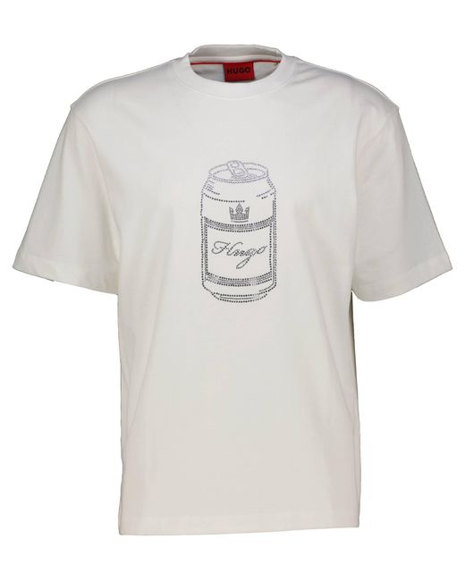 HUGO T-Shirt DEONDRIN in Gray für Herren