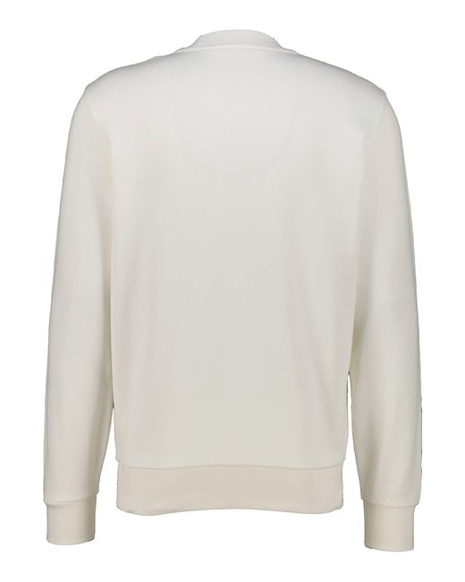 Moncler Sweatshirt mit Filz-Logo in White für Herren
