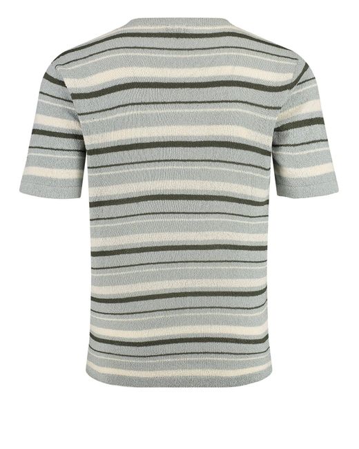 Key Largo T-Shirt BARRIO in Strickoptik in Gray für Herren