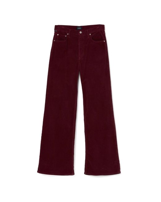 Citizens of Humanity Red Cordhose PALOMA BAGGY