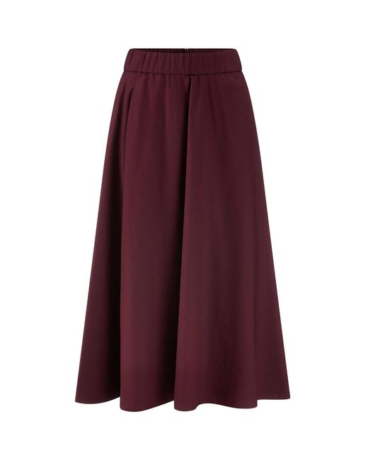 Riani Purple Midirock mit Baumwolle
