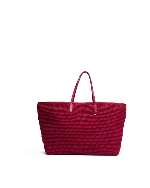 Tommy Hilfiger Red Shopper The Sofia Capsule TH X SRG BEACH BAG