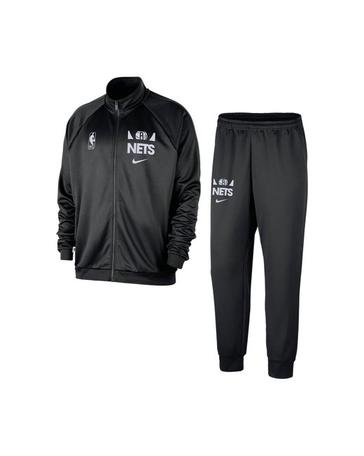 Nike Basketball-Trainingsanzug NBA BROOKLYN NETS CLUB COURTSIDE in Black für Herren