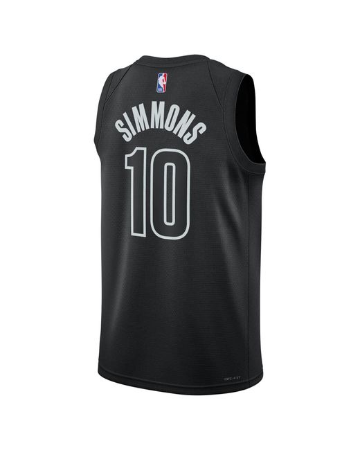 Nike Basketballtrikot NBA BROOKLYN NETS BEN SIMMONS SWINGMAN JERSEY STATEMENT in Black für Herren