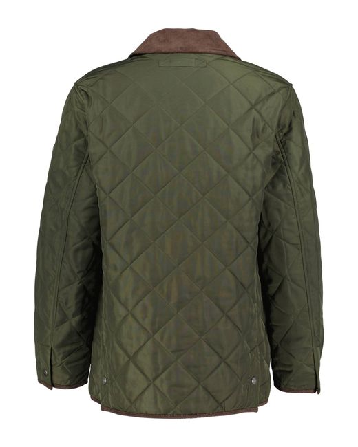 Gant Steppjacke mit Fleece und Cordbesatz in Green für Herren